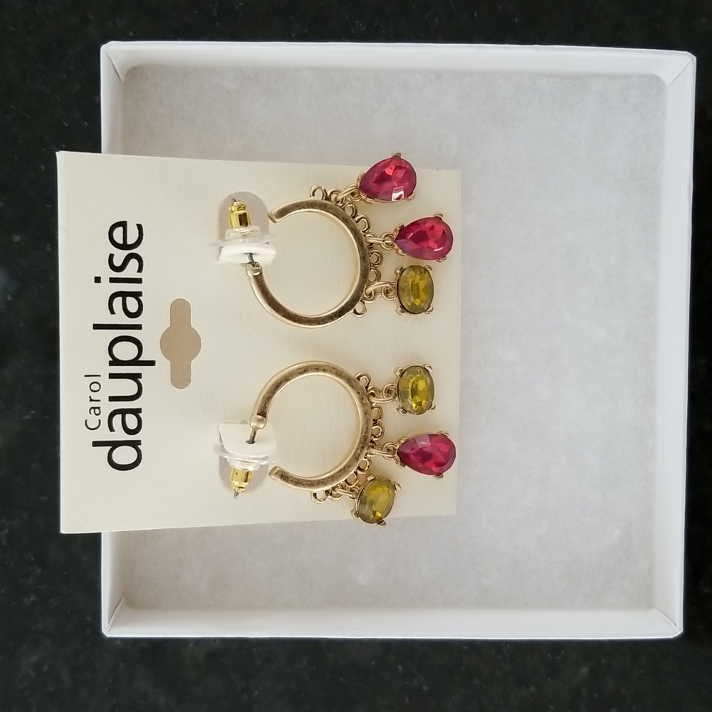 NWT Carol Dauplaise Multi Hoop Earrings - Picture 3 of 3